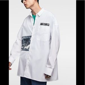 - Zara Photo-Print Shirt